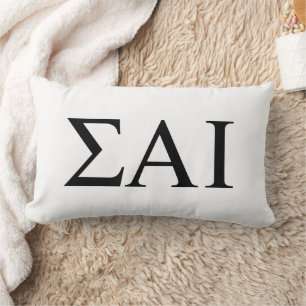 Sigma Alpha Iota Greek Letters Lumbar Pillow