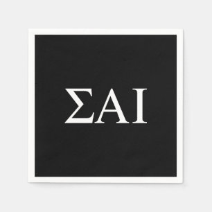 Sigma Alpha Iota Greek Letters Napkins