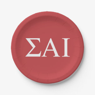 Sigma Alpha Iota Greek Letters Paper Plates