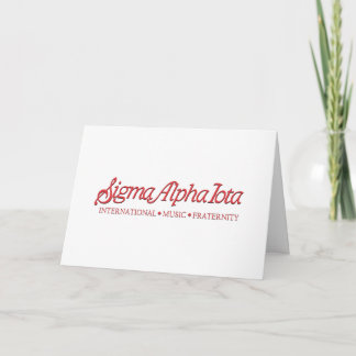 Sigma Alpha Iota International Music Fraternity Card