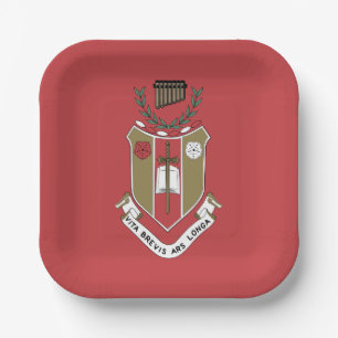 Sigma Alpha Iota Music Fraternity Crest Paper Plates