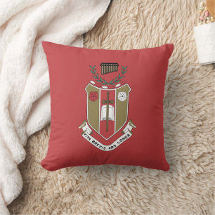 Sigma Alpha Iota Music Fraternity Crest Throw Pillow