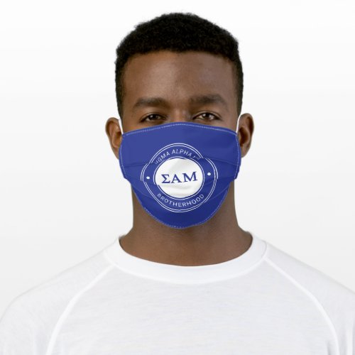 Sigma Alpha Mu  Badge Adult Cloth Face Mask