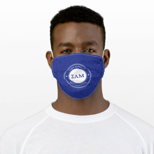 Sigma Alpha Mu  Badge Adult Cloth Face Mask