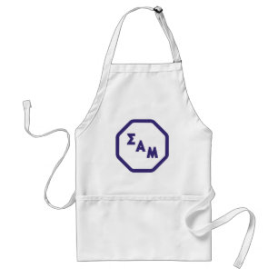 Sigma Alpha Mu Fraternity Octagon Greek Letters Adult Apron