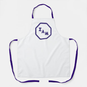 Sigma Alpha Mu Fraternity Octagon Greek Letters Apron