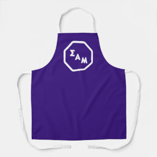 Sigma Alpha Mu Fraternity Octagon Greek Letters Apron