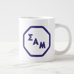 Sigma Alpha Mu Fraternity Octagon Greek Letters Giant Coffee Mug