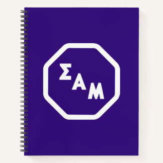 Sigma Alpha Mu Fraternity Octagon Greek Letters Notebook
