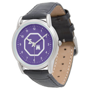 Sigma Alpha Mu Fraternity Octagon Greek Letters Watch