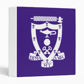Sigma Alpha Mu Fraternity Official Coat of Arms 3 Ring Binder