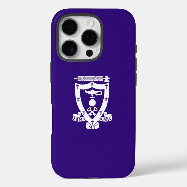 Sigma Alpha Mu Fraternity Official Coat of Arms Case-Mate iPhone Case (Back)