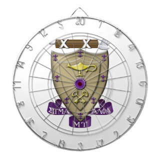 Sigma Alpha Mu Fraternity Official Coat of Arms Dart Board