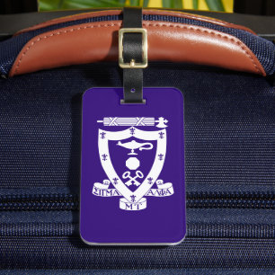 Sigma Alpha Mu Fraternity Official Coat of Arms Luggage Tag