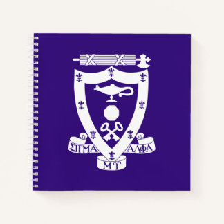 Sigma Alpha Mu Fraternity Official Coat of Arms Notebook