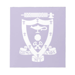 Sigma Alpha Mu Fraternity Official Coat of Arms Notepad