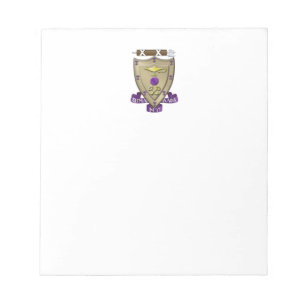 Sigma Alpha Mu Fraternity Official Coat of Arms Notepad