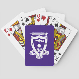 Sigma Alpha Mu Fraternity Official Coat of Arms Poker Cards