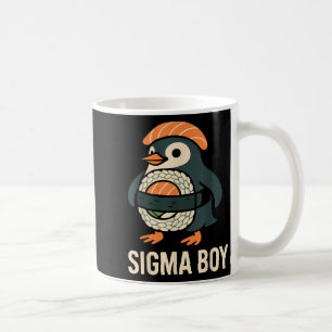 Sigma Boy Italian Brainrot Funny Meme Penguin Coffee Mug
