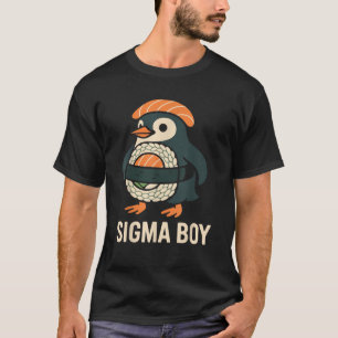 Sigma Boy Italian Brainrot Funny Meme Penguin  T-Shirt