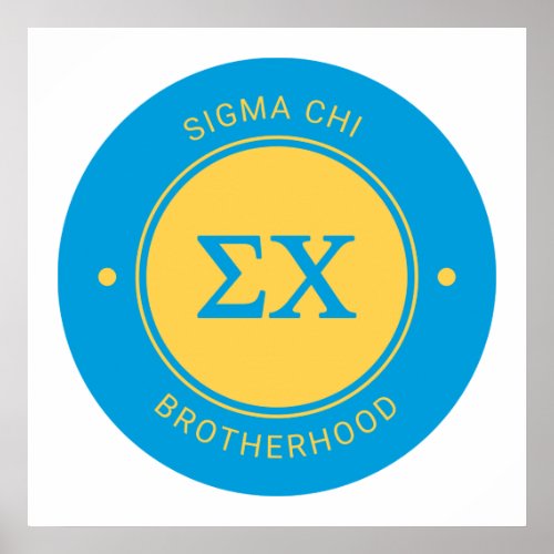 Sigma Chi  Badge Poster