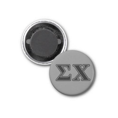 Sigma Chi Black Letters Magnet