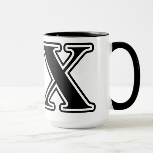 Sigma Chi Black Letters Mug