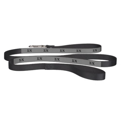 Sigma Chi Black Letters Pet Leash