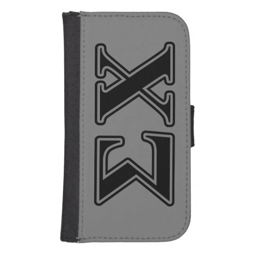 Sigma Chi Black Letters Phone Wallet