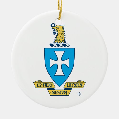 Sigma Chi Crest Logo Ceramic Ornament