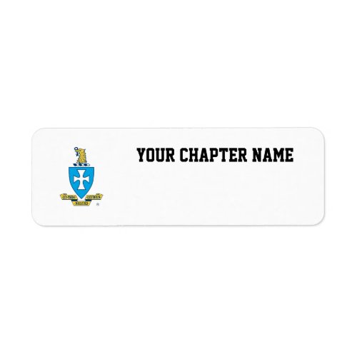 Sigma Chi Crest Logo Label