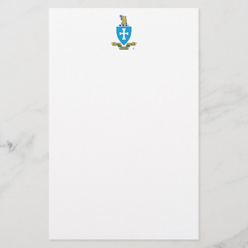 Sigma Chi Crest Logo Stationery