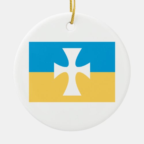 Sigma Chi Flag Ceramic Ornament