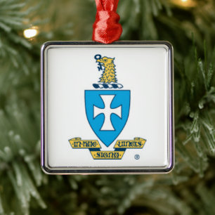 Sigma Chi Fraternity Official Crest Metal Ornament