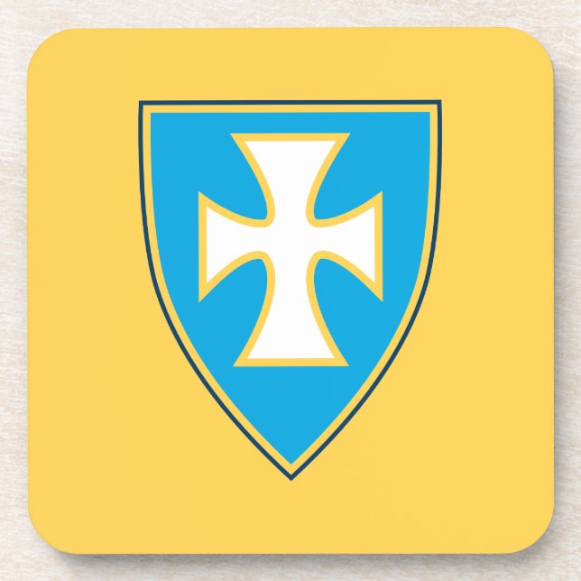 Sigma Chi Fraternity Official Logo Beverage Coaste Beverage Coaster (Front)