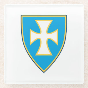 Sigma Chi Fraternity Official Logo Glass Coaster