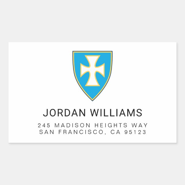 Sigma Chi Fraternity Official Logo Rectangular Sti Rectangular Sticker (Front)