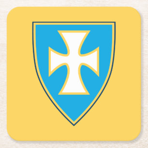 Sigma Chi Fraternity Official Logo Square Paper Co Coaster