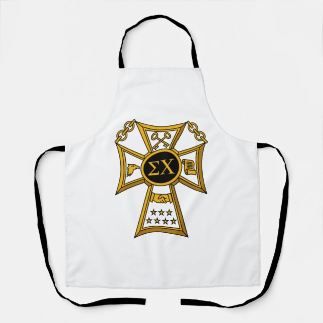 Sigma Chi Fraternity Official Seal Apron (Front)