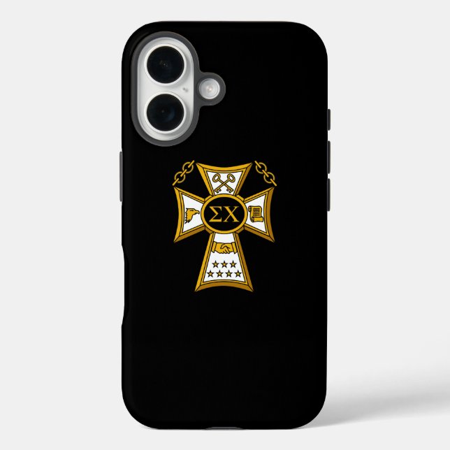 Sigma Chi Fraternity Official Seal Case-Mate iPhon Case-Mate iPhone Case (Back)