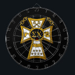 Sigma Chi Fraternity Official Seal Dart Board<br><div class="desc">Show your fraternity pride with this official Sigma Chi seal design. This intricate emblem is a symbol of honor and commitment to the brotherhood,  featuring the iconic cross,  Greek letters,  and meaningful symbols. It's perfect for members and alumni who want to represent their chapter with distinction.</div>