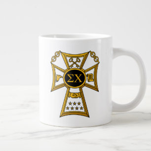 Sigma Chi Fraternity Official Seal Giant Coffee Mu Giant Coffee Mug