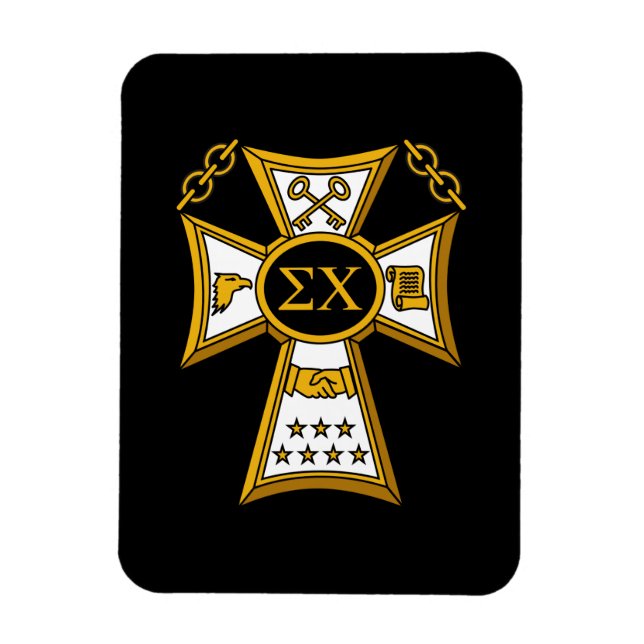 Sigma Chi Fraternity Official Seal Magnet (Vertical)