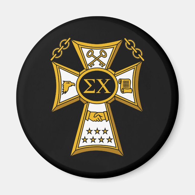 Sigma Chi Fraternity Official Seal Magnet (Front)