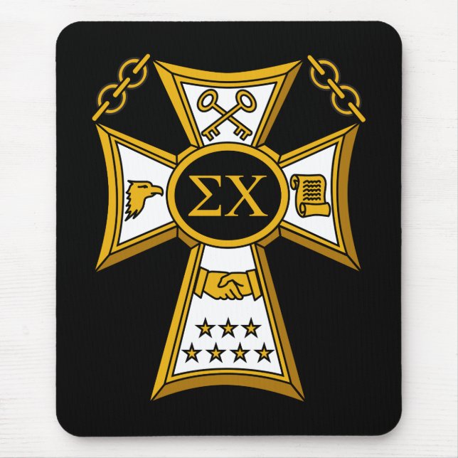 Sigma Chi Fraternity Official Seal Mouse Pad (Front)