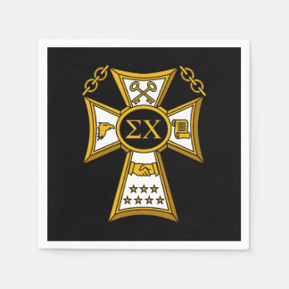 Sigma Chi Fraternity Official Seal Napkins