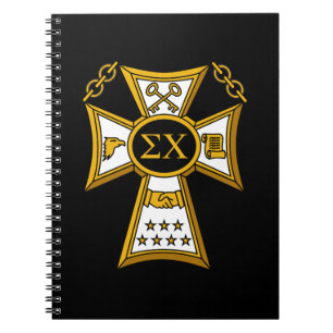 Sigma Chi Fraternity Official Seal Notebook