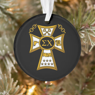 Sigma Chi Fraternity Official Seal Ornament