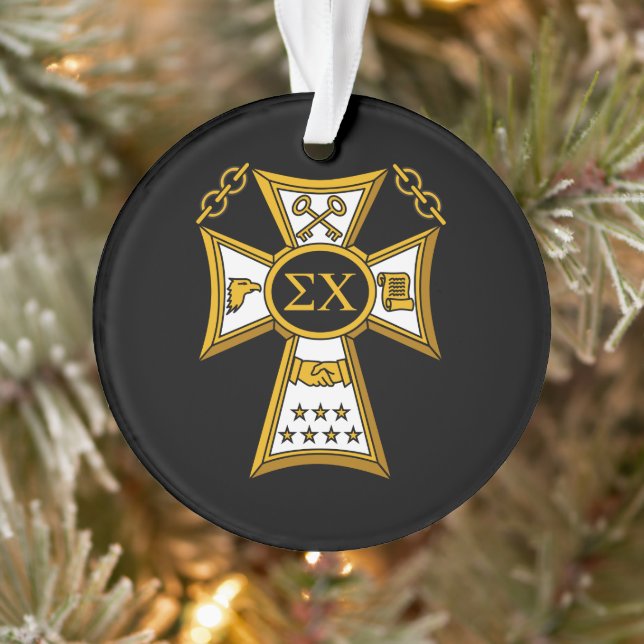 Sigma Chi Fraternity Official Seal Ornament (Tree)