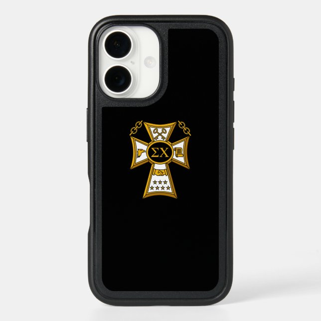 Sigma Chi Fraternity Official Seal Otterbox iPhone 16 Case (Back)